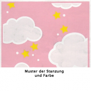 Muster Stanzung und Farbe