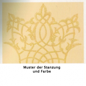Muster Stanzung und Farbe
