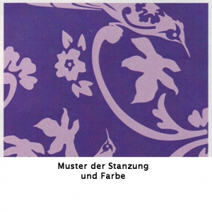 Muster Stanzung und Farbe