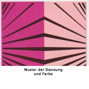 Muster Stanzung und Farbe