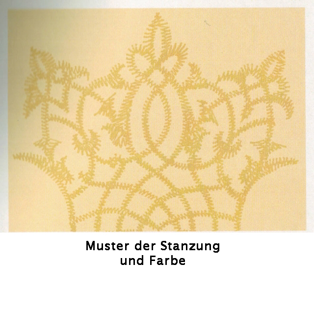 Muster Stanzung und Farbe