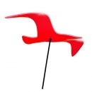 Lichtzauber Möwe 18cm rot