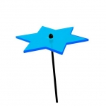 Lichtzauber Stern gross blau